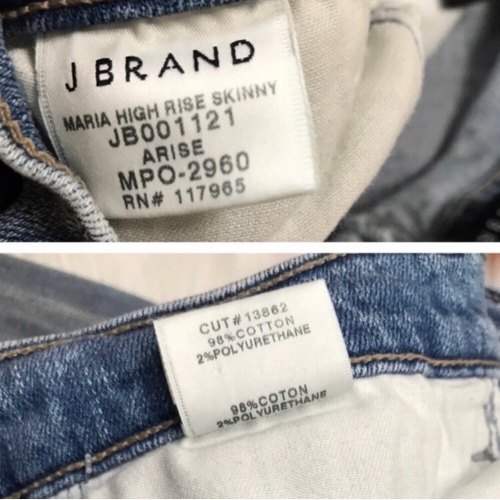 J BRAND Maria High Rise Super Skinny Stretch Jeans - Picture 10 of 11